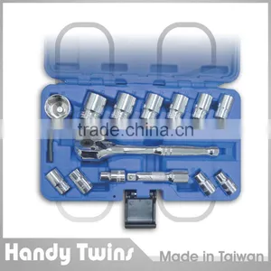 15 Pcs 3/8" Dr. Socket Tool Set thumbnail-1