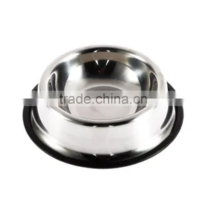 Stainless Steel Pet Cat Bowl No Tip No Slip Dog Puppy Pet Food or Water Bowl Dish Feeding Watering Supplies 3 Different Size thumbnail-5
