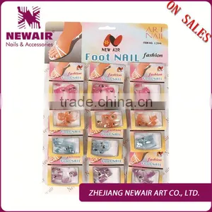 Jeweled Fashion Print Toe False Art Nails Tips on Sale thumbnail-1