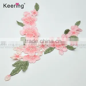 2017 New Arrival Beautiful Embroidery Flower Patch Design From Keering WEF-767 thumbnail-2