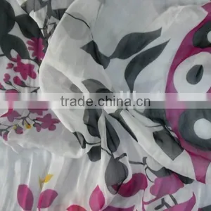 Soft Handfeel 100%polyester 30D Chiffon Print Fabric for Evening Dress,scarf,skirts,designer Chiffon Kurti thumbnail-1