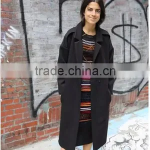 Hot Sale Fashion Design Classical Black Winter Women Coat Coat Women thumbnail-1