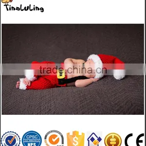 NPT66 Tinaluling Cute Two-Piece Knit Costumes Baby Christmas Photography Props thumbnail-1