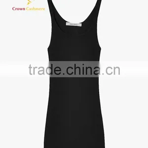 Women Cashmere Sleeveless Top Round Neck Knitted Pullover thumbnail-4