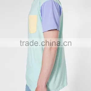 Color Block Pocket no Problem T-shirt thumbnail-3