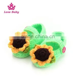 The New Spring Princess Hand Made Crochet Knitted Baby Shoes LBS20151223-52 thumbnail-2