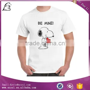 2016 Custom Wholesale Cute Cartoon Pictures Casual Short O-neck Men Shirt thumbnail-1