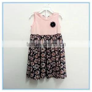 Sleeveless Children Flower Girl Dress, Latest Dress Designs Printed Kids Dresses Child Dress, New Model Girl Dress thumbnail-1