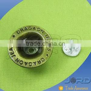Newest Fashion Custom Shank Logo Brass Suit Buttons With Low MOQ thumbnail-1