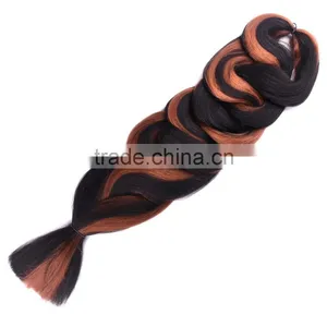 2016 Best Price Two Tone Braiding Hair, Ombre Color Jumbo Braiding Hair, Jumbo Braid 165g Synthetic Braiding Hair thumbnail-4