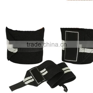 Black & Grey Weight Lifting Wrist Wraps /Fitness Training Hand Bar Wrist Wraps thumbnail-3