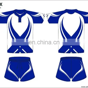 2016 Wholesale Customized Dryfit Logo Rugby Jersey thumbnail-2