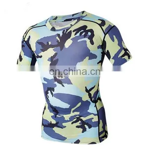 Sublimation Custom Printed Mens Wholesale Compression Shirts thumbnail-3
