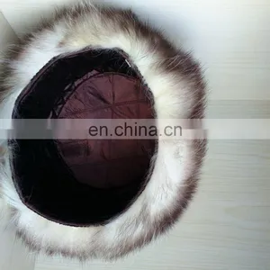 Real Opossum Fur Round LEIFENG Hat for Russian Style thumbnail-3