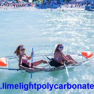 Clear Polycarbonate Kayak With Outrigger Balance System, Transparent Kayak, Clear Kayak, Transparent Canoe, Clear Canoe thumbnail-5
