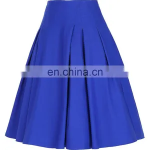 Grace Karin Women's High Stretchy Vintage Retro Blue A-Line Short Skirt CL010451-3 thumbnail-2