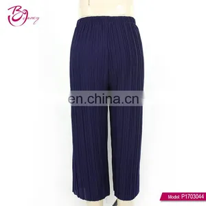 Guangzhou Polyester Fiber Plus Size Women Wholesale Ruffle Pants thumbnail-3
