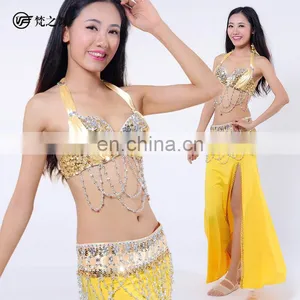 New Sequins Beading Tassel Elegant Belly Dance Costumes Outfit thumbnail-2