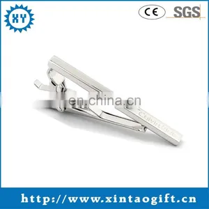 Best Man Gifts French Square Rhinestone Suit Silver Tie Clips thumbnail-1