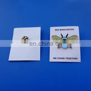 Colorful Bee Design Enamel Filling Metal Lapel Pin thumbnail-5