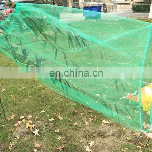 80x100cm,70x90cm Green Monofilament HDPE Date Tree Date Palm Mesh Net Bag With Black Drawstrings thumbnail-2
