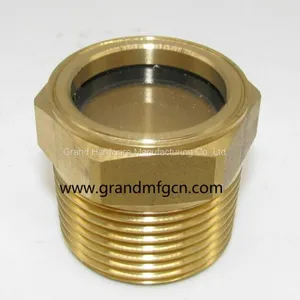 Brass Oil Level Glass Sights for Pumps NPT Pipe Thread 1 Inch thumbnail-3