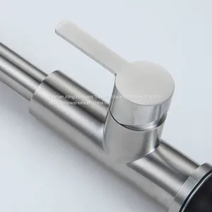 SUS304 Europen Design Cold Hot Brushed Kitchen Faucet Sink Mixer thumbnail-4
