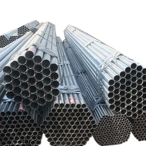 China Shengteng Brand BS 1387 Standard Pre-Galvanized Round Steel Tube Pipe thumbnail-4