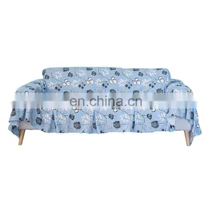 New Design 100% Polyester Reactive Dyeing Rose Pattern Ornamental Sofa Cover thumbnail-1