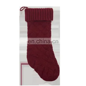 Wholesale Decorative Knit Red Christmas Socking for Christmas thumbnail-4