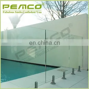 Best Modern Design Glass Fence and Glass Spigot Stainless Steel Frameless Glass Balcony Railing thumbnail-3