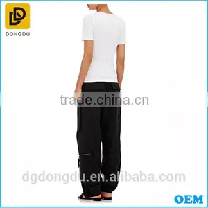 China Factory Wholesale OEM Design Lady White T Shirt 2016 thumbnail-3