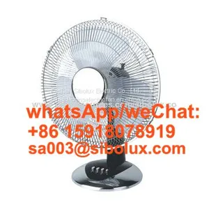 SIBOLUX 12 Inch Vintage Table Fan Desk Fan With Aluminum Blades for Office and Home Appliances thumbnail-1