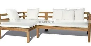 Good Price Corner Sofa - Wooden Garden Sofa With Cushion - Made in Vietnam Products thumbnail-1
