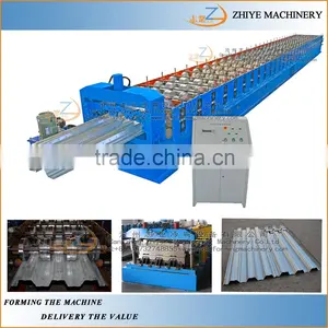 Metal Trapezoidal Sheet Floor Deck Roll Forming Machine/floor Decking Cold Roll Former Machinery thumbnail-2