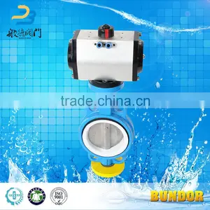 DN40-800 Cast Iron Wafer Connection Pneumatic Butterfly Valve With Prices thumbnail-2