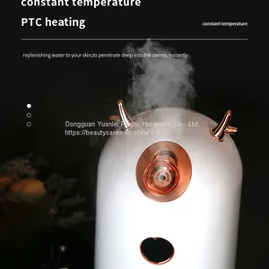 Hot Selling Wholesale 3 in 1 Mini Portable Home Facial Steamer Electric Nano Mister Ionic Beauty SPA Hot Face Steamer for Home thumbnail-1