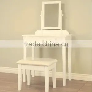 Dressing Table & Stool With Mirror thumbnail-1