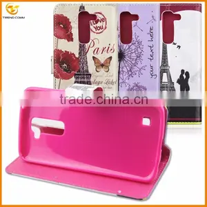 Wholesale High Quality Flip Leather Back Cover Case for LG Q10 thumbnail-5