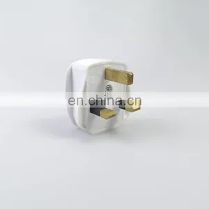 Top Quality Type 13A Outlet UK Standard Grounding White Smart Plugs thumbnail-4
