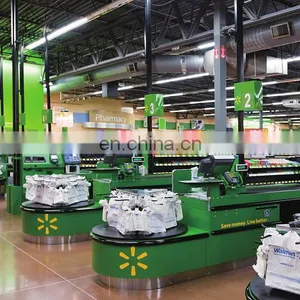 Checkout Counter Cashier Desk Fashion Waterproof Store Style Time Surface Finish Environmental thumbnail-1