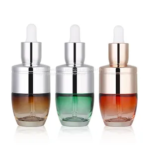 50ml Shoulder Sleeve Essential Oil Bottle Spot Skin Care Product Dropper Original Solution Glass Bottle 50ml Hyaluronic Acid Essence Solution Bottle thumbnail-1