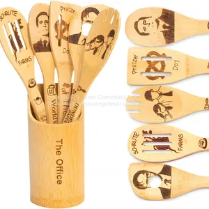 Bamboo Cooking Spoon,bamboo Utensils Set Wholesale thumbnail-5