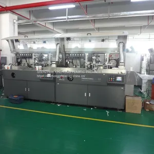 Automatic 2-color Plastic Container Glass Perfume Water Cups Silk Screen Printing Machine on Bottles and Bottle Screen Printer thumbnail-1