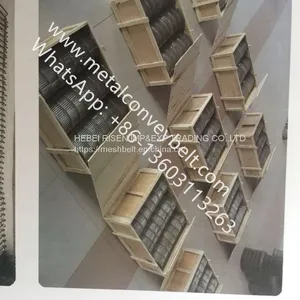 Flat Flex Driven Conveyor Metal Belt Conveyor Wire Belt For Cooling Cake thumbnail-2