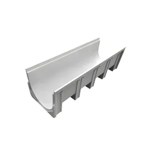 Lubao Composite Resin Material Finished U-shaped Drainage Trench Manufacturer, 300*300 Water Channel for Stations, Squares and Tunnels thumbnail-5
