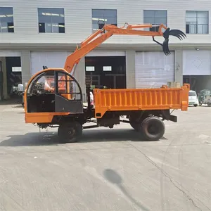 Four-in-one Wheeled Log Grabber With the Vehicle, Agricultural Off-road Log Clamp With the Vehicle, Garden Integrated Log Grabbing and Transporting Vehicle thumbnail-2
