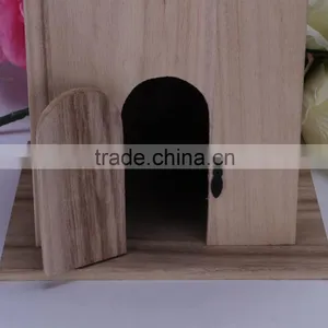 2016 Top New Natural Colour Wooden Bird House,Popular Wooden Bird House,Cheap Outdoor Hanging Wooden Birds House Quality Choice thumbnail-4