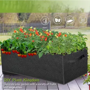 Square Grow Bags for Plants Reusable Non Woven Planting Bags Manufacturer thumbnail-1