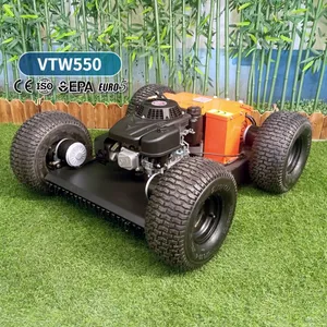 Garden Features Careful Turf Cutting Factory Direct Sales Low Price Buy Online Remote Controlled 4WD Lawn Cutter Machine thumbnail-2